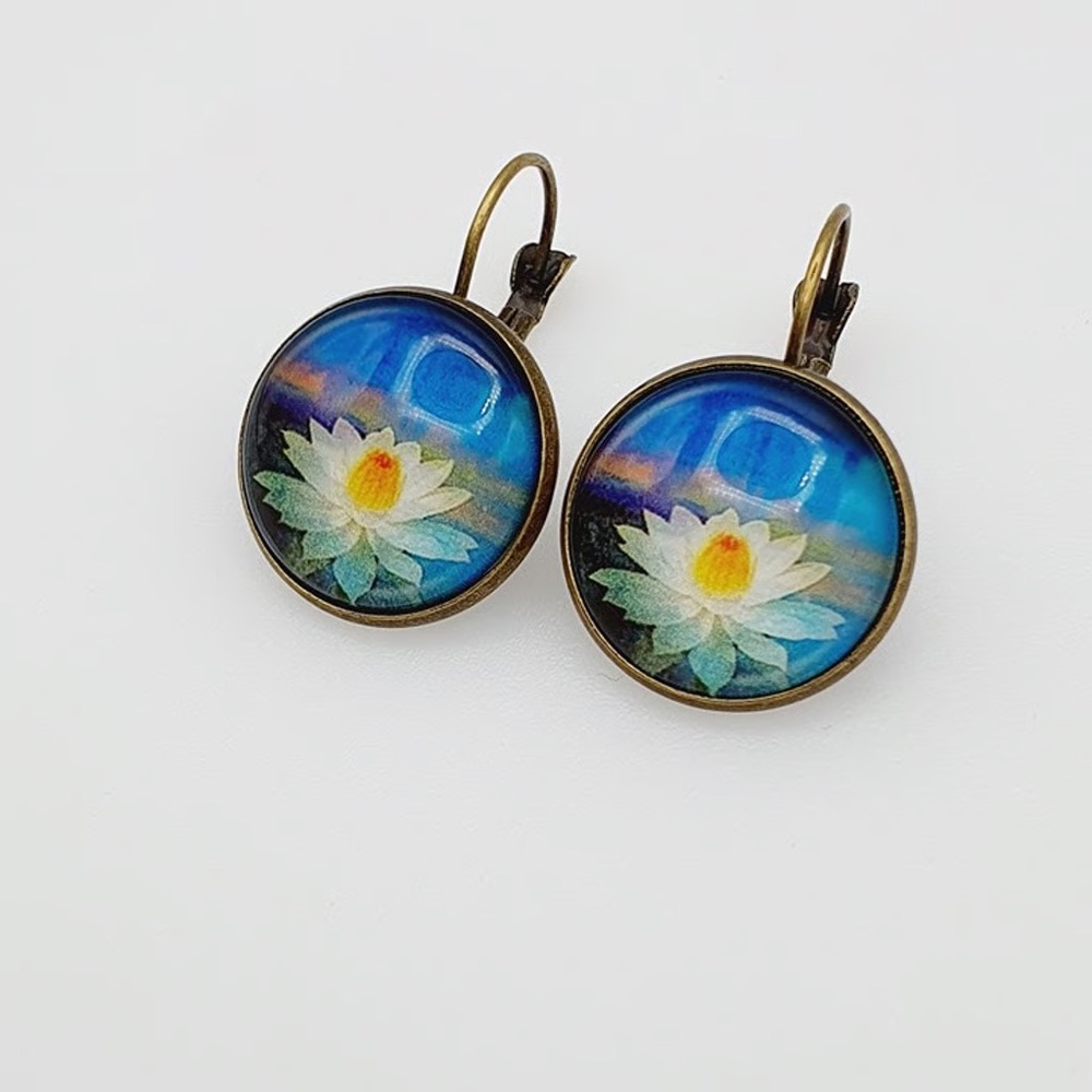 Trendy Ethnic Flower Earrings Bohemian Vintage Earrings For Women